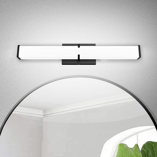2000LM Bathroom Light Fixtures with Dimmable LED and Clear Shade