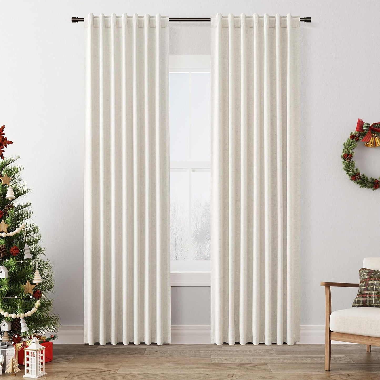 Guken Blackout Curtains 84 Inch Length for Living Room and Bedroom