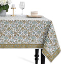 CPC Tablecloth 100% Cotton 60x60 in Indian Block Print Square Table