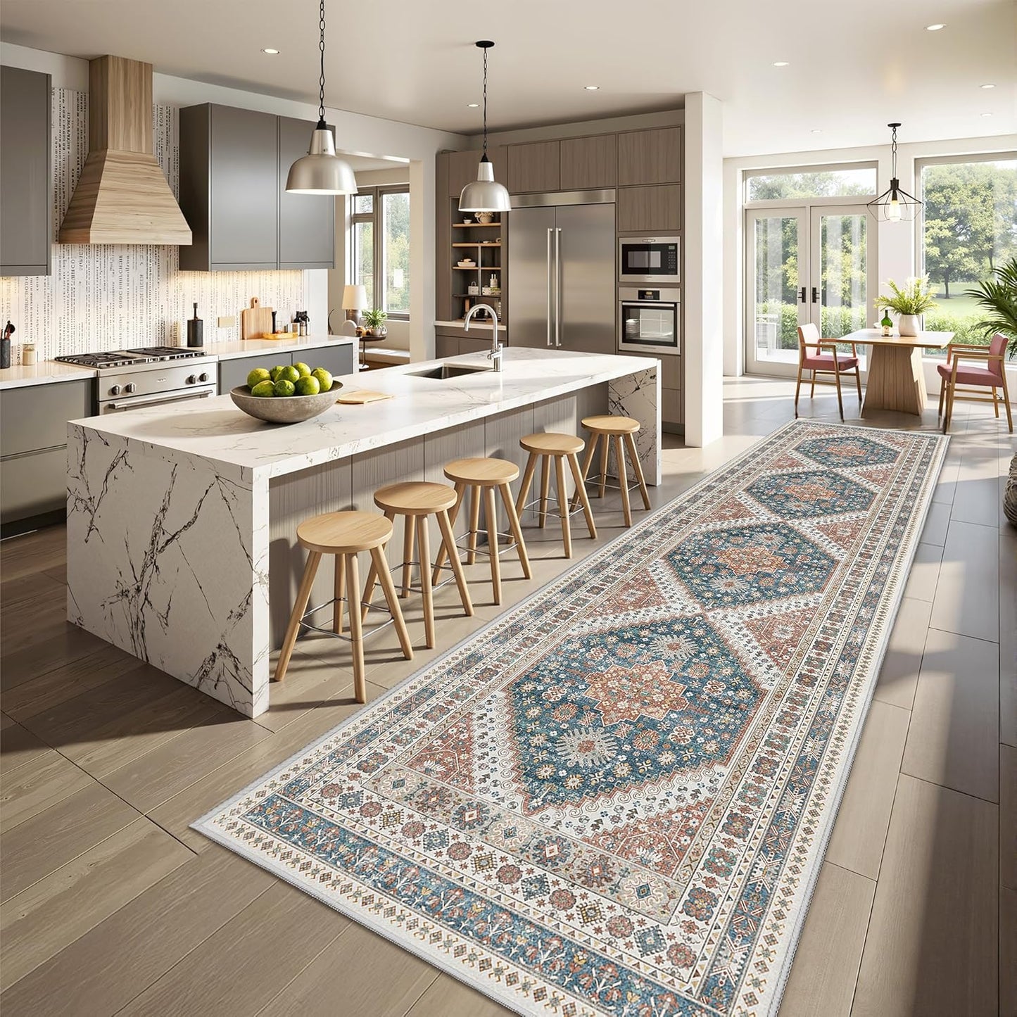 Ultra-Thin Runner Rug 2x10 for Kitchen and Entryway Decor