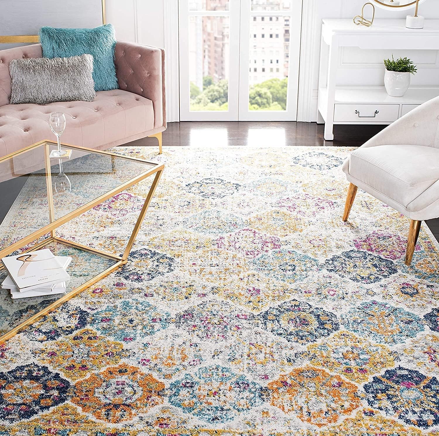 SAFAVIEH Madison Collection Area Rug - Stylish Boho Chic Design
