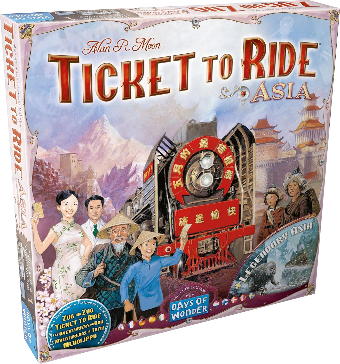 Ticket to Ride Asia Expansion - Expand Your Railway Adventures