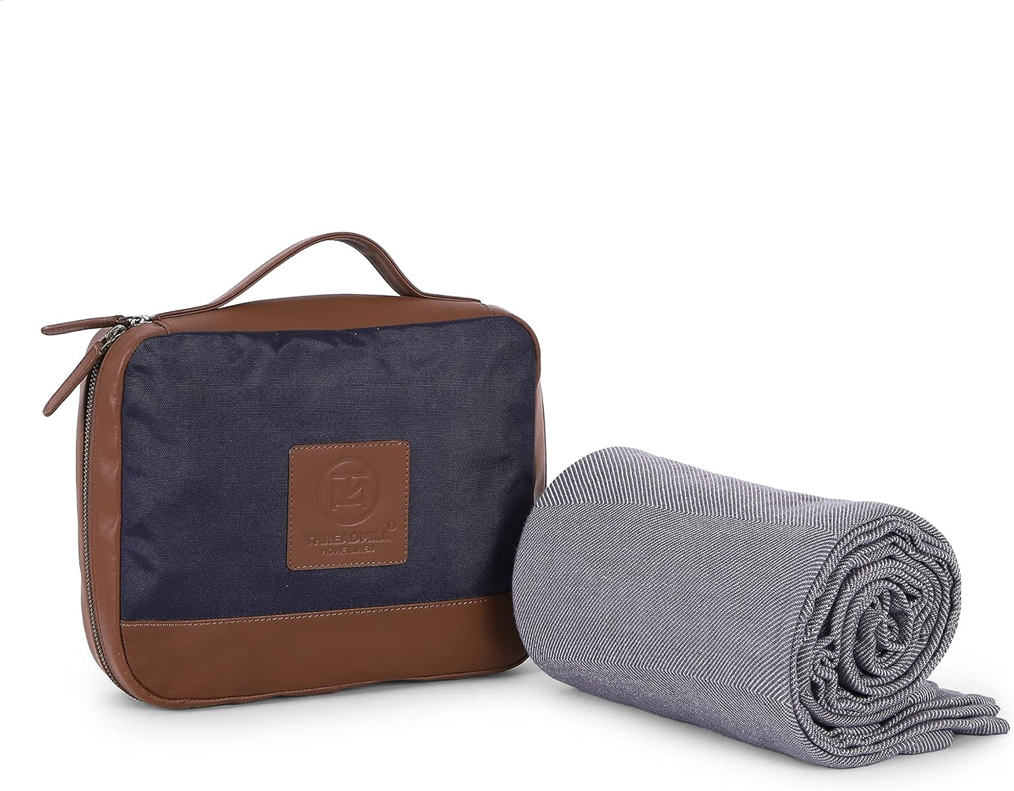 Threadmill Travel Blanket Cotton Viscose for Airplane Use