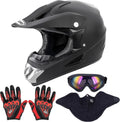 Adult Motocross Helmet with Goggles Gloves & Mask - DOT Off-Road