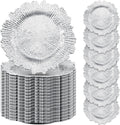Reef Charger Plates 13 in Silver Bulk Pack - Elegant Party Chargers
