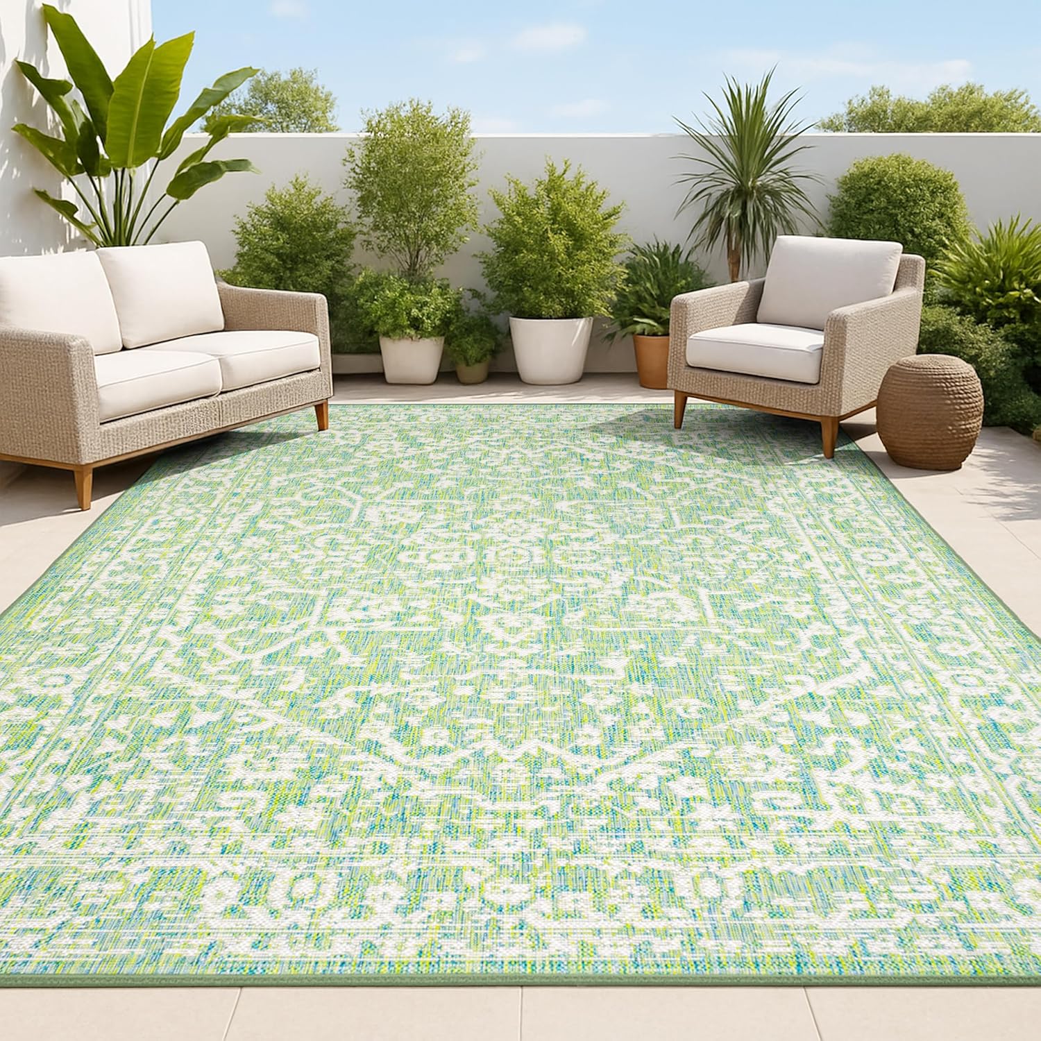 JONATHAN Y Boho Medallion Indoor Outdoor Area Rug Review