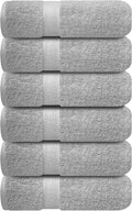 Luxury 100% Ring-Spun Cotton Hand Towels Set of 6 for Bath