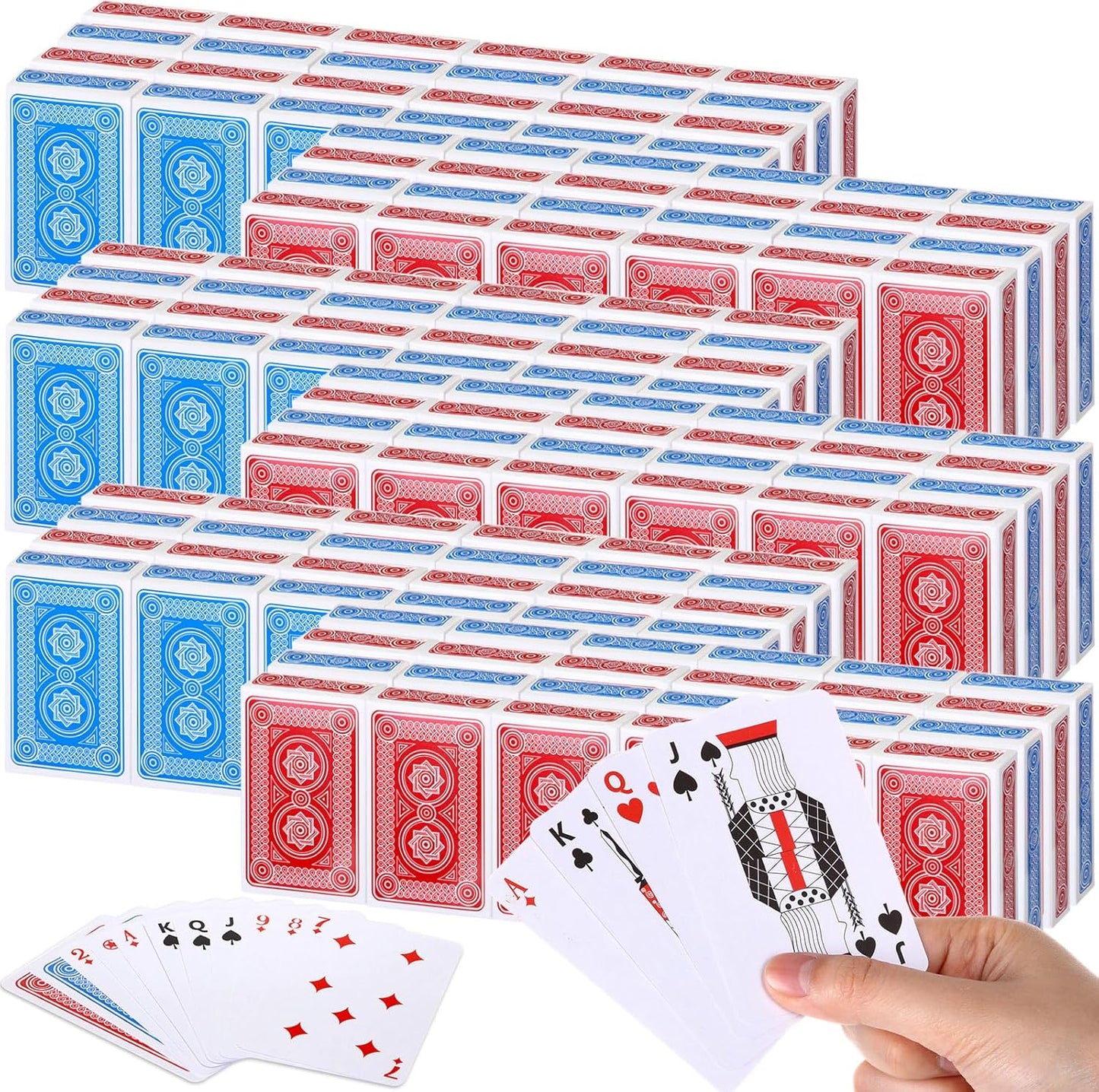 144 Pack Playing Cards for Fun Activities and Party Supplies