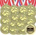 36 Pcs 2 in Gold Medals for Sports Participation - Bulk Award Set