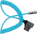 D-Tap to 2-Pin Weipu Coiled Power Cable for BMPCC 4K/6K - Reliable