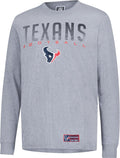 Ultra Game Men's NFL Official Game Day Long Sleeve T-Shirt fabric