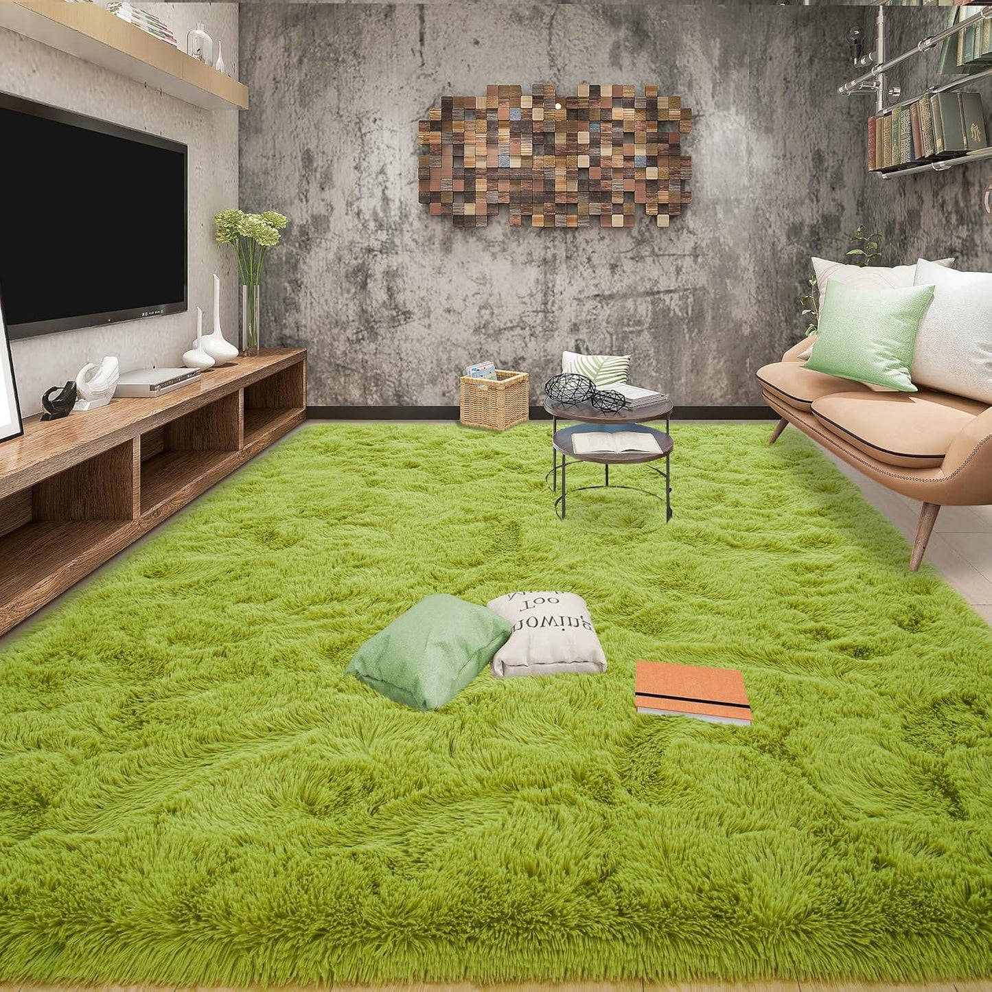 Tepook 9x12 Area Rugs for Living Room, Soft Fluffy Carpets