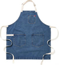 Denim Kitchen Apron Georgia Blue - Heavy-Duty Chef Apron