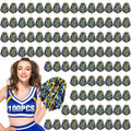 Metallic Cheerleading Pom Poms 100 Pack - Bulk Team Poms for Events