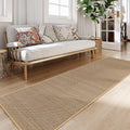 Lahome Farmhouse Washable Runner Rug, 2x8 Hallway Runner - Neutral
