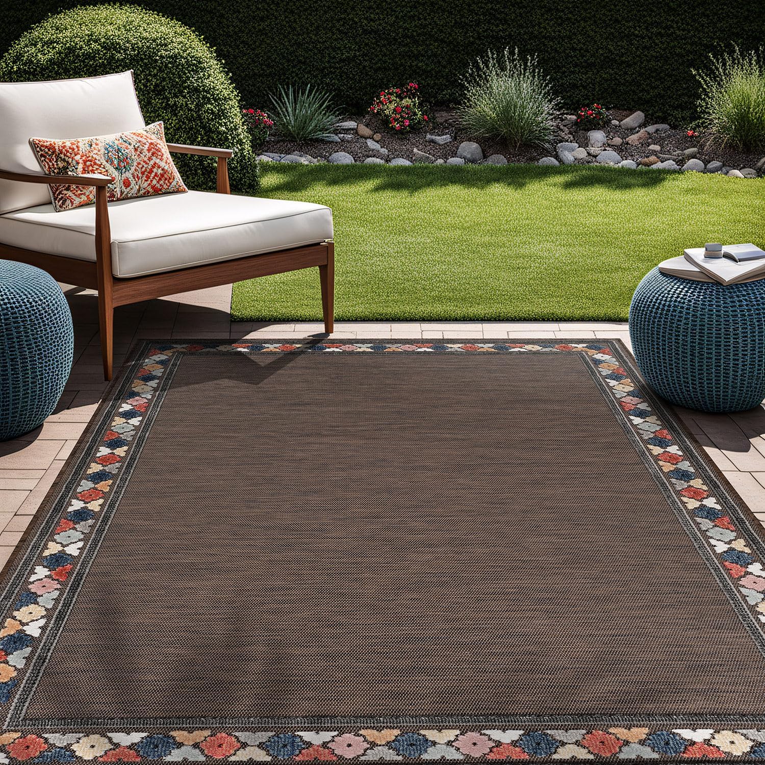 Beverly Rug Outdoor Rug 10x14 for Indoor and Outdoor Use