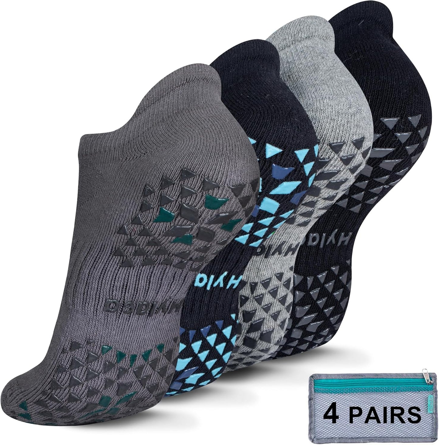 Hylaea Non Slip Grip Socks for Yoga Pilates Barre