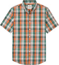 Dubinik Mens Short Sleeve Button Down Shirt - Lightweight Vintage any