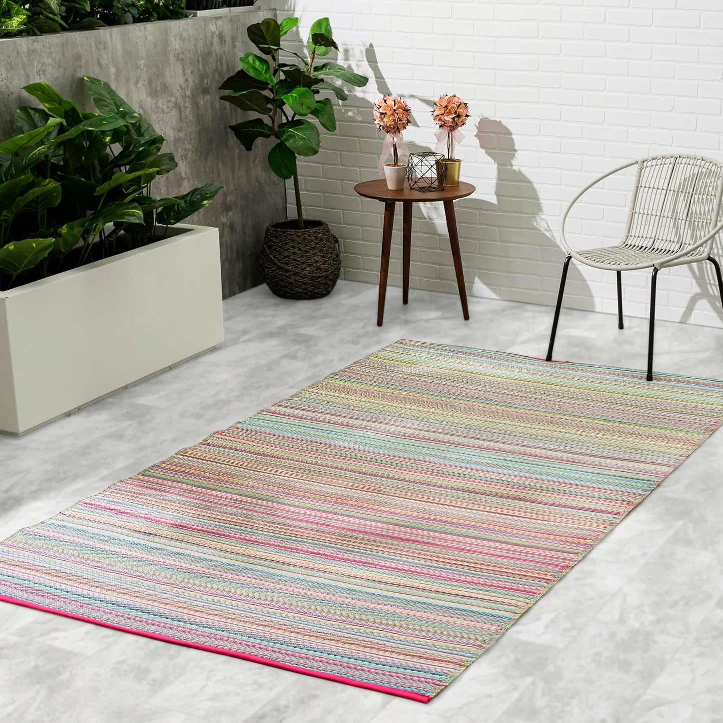 Fab Habitat Outdoor Rug - Waterproof, Fade Resistant, Reversible