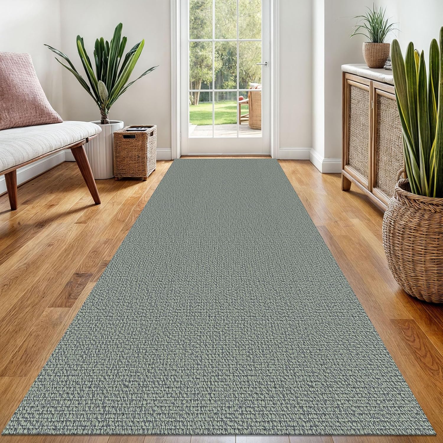 Non Slip Washable Runner Rug 3x8 Ft for Hallways and Kitchens