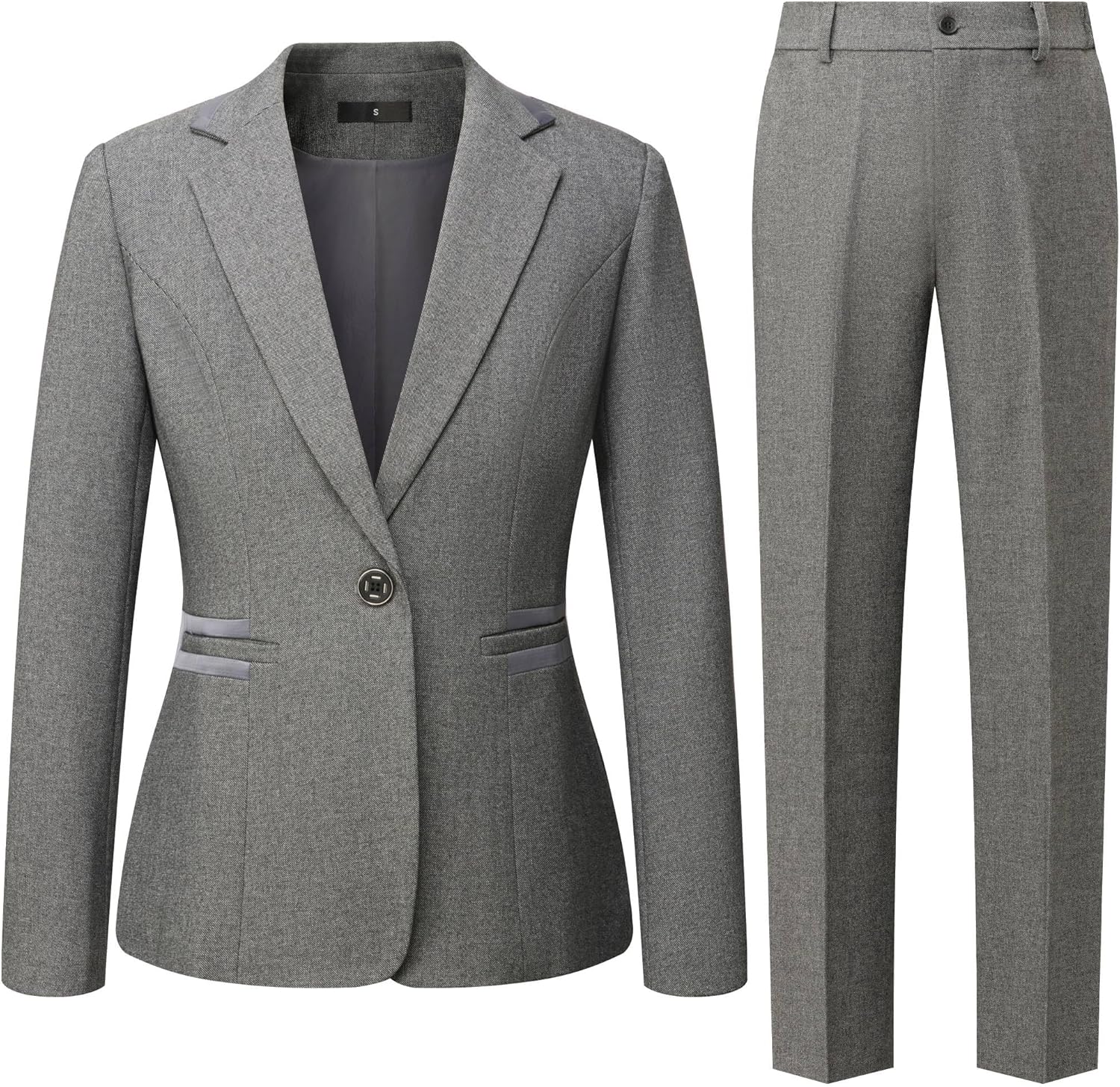 Women's 2 Piece Suit Blazer Pants Set for Business Casual Wear
