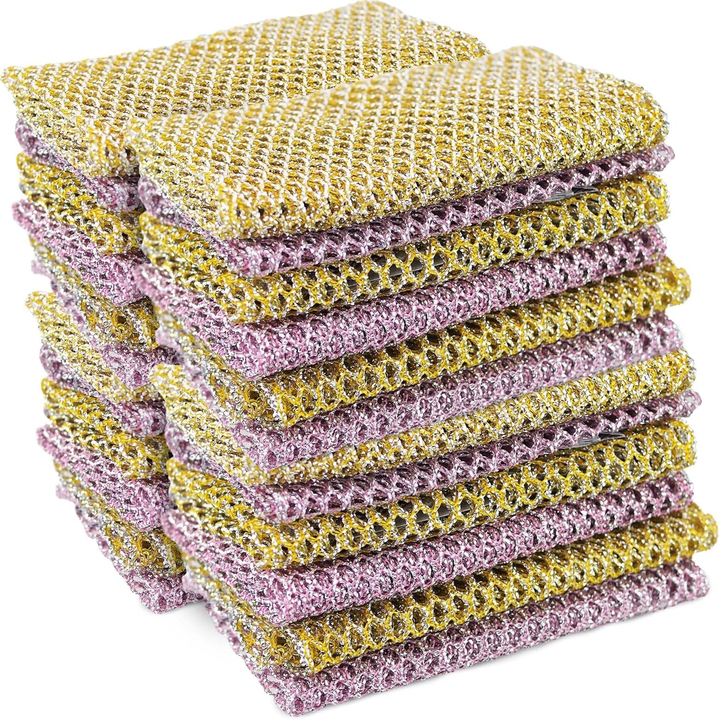 Heavy Duty Dish Scrubbers - Non Scratch Scouring Pads for Dishes