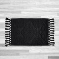 Ricardo Bath Mat Woven Fringe Bathroom Rug 27in x 52in - Boho Soft