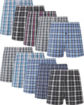 JupiterSecret Men's Woven Boxers Cotton Pack - Breathable Comfort