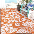Outdoor Plastic Straw Rug 5x8ft Reversible Patio Rug - Waterproof