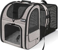 Pecute Pet Carrier Backpack - Expandable, Breathable Comfort for Small