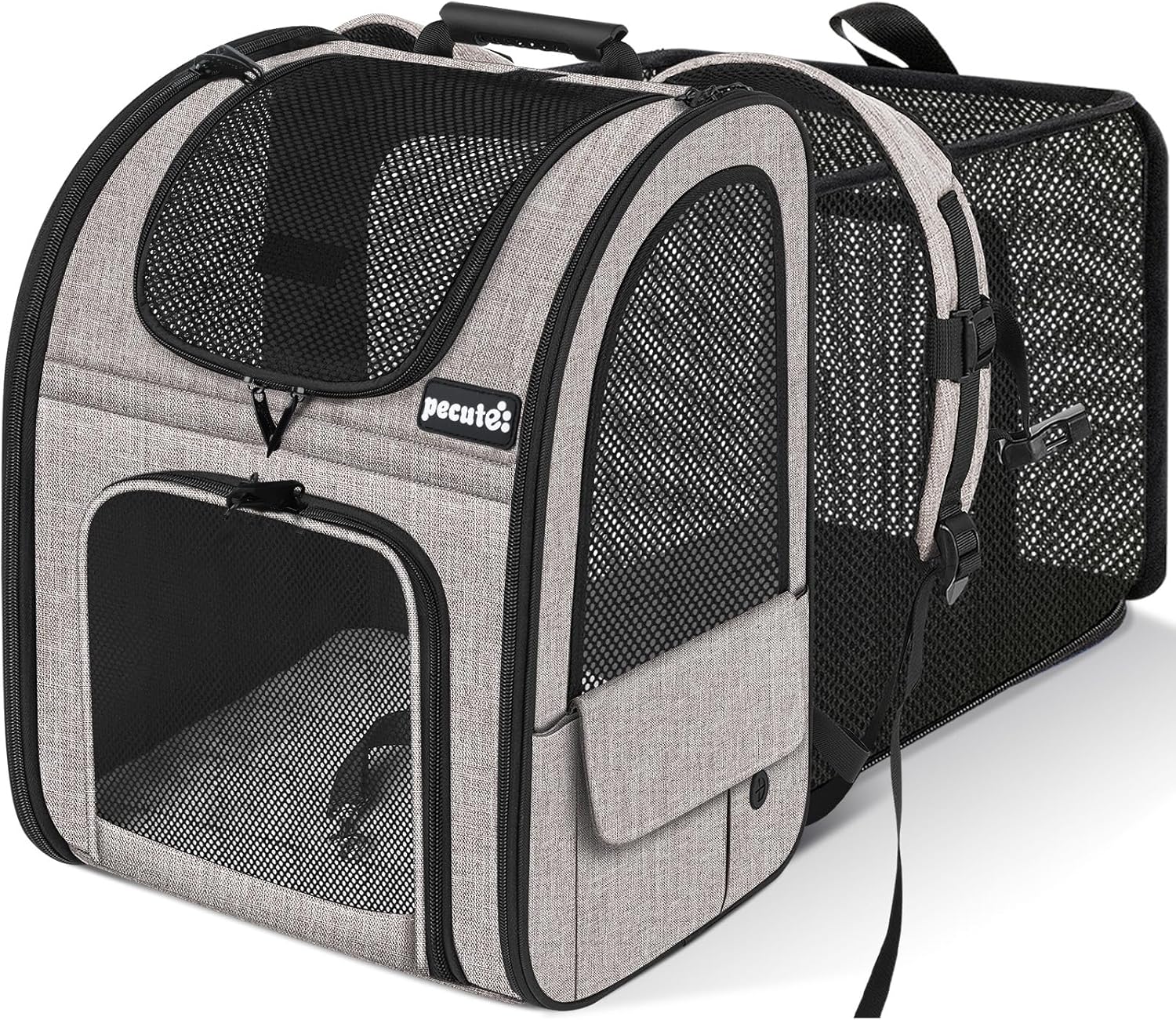 Pecute Pet Carrier Backpack for Small Dogs and Cats Hiking