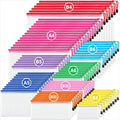 JARLINK Mesh Pouch 72 Pack 8 Sizes 9 Colors - Travel Organizer