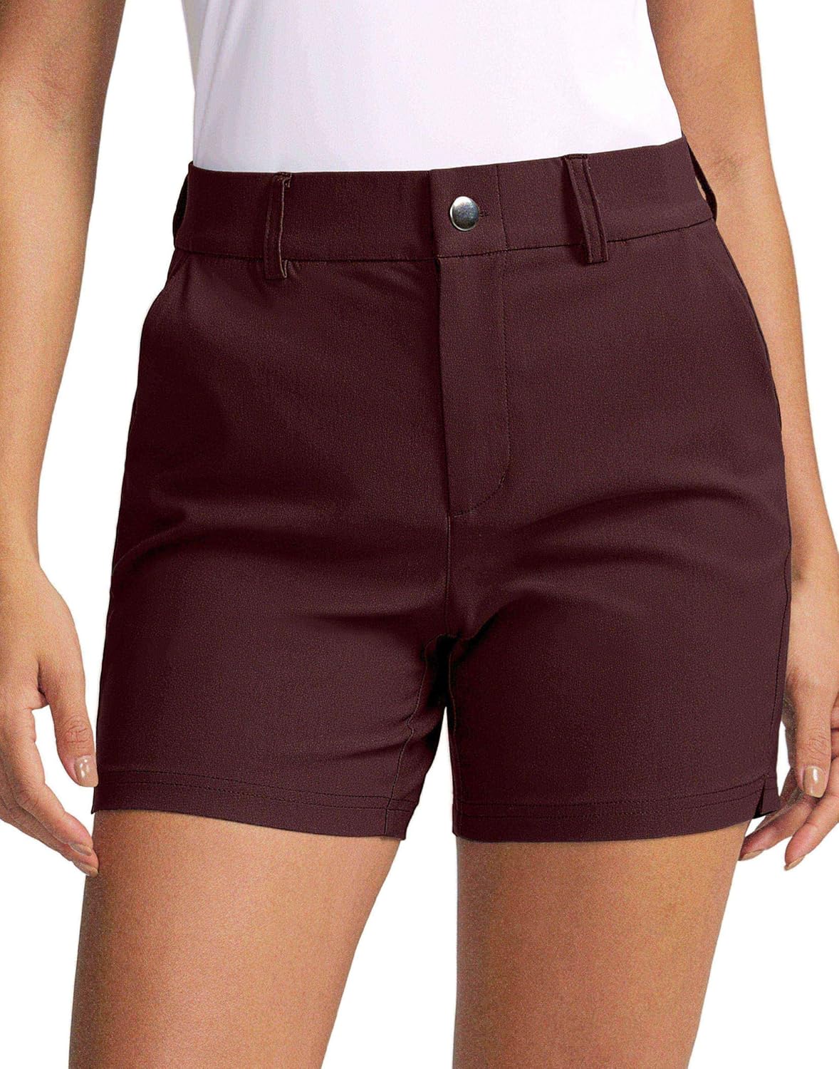 SANTINY Women's 5 Inch Golf Shorts for Summer Activities