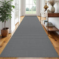 EARTHALL Runner Rug 3x16 Ft Washable Hallway Runner - Non Slip Dark