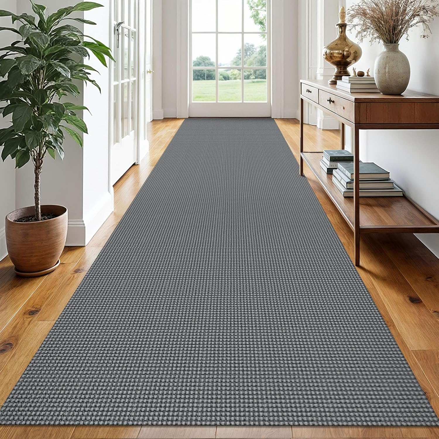 EARTHALL Runner Rug 3x16 Ft Washable Non Slip Entryway Runner