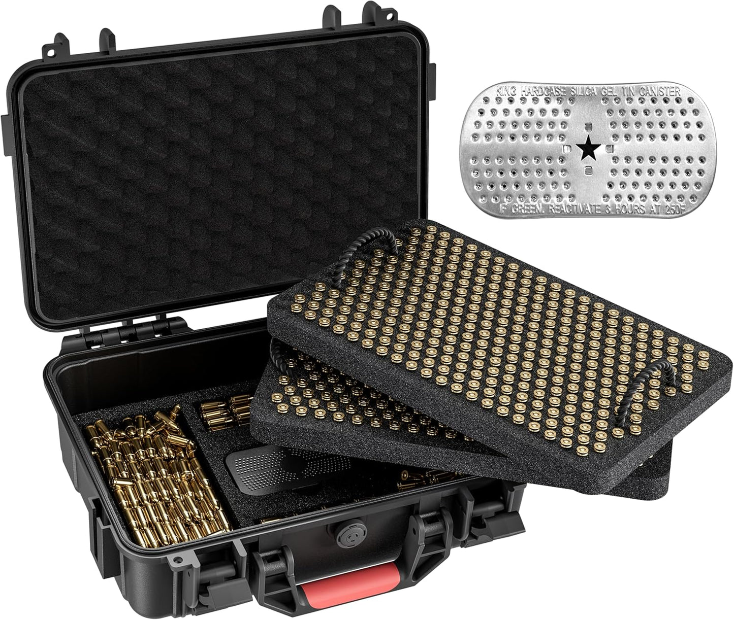 600-700 Round 9mm Ammo Storage Case - Waterproof & Shockproof