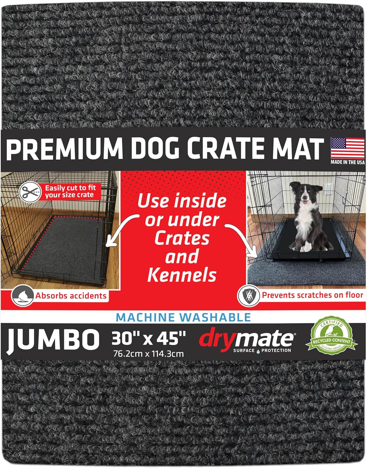 Drymate Premium Dog Crate Mat Liner for Kennel Training Needs