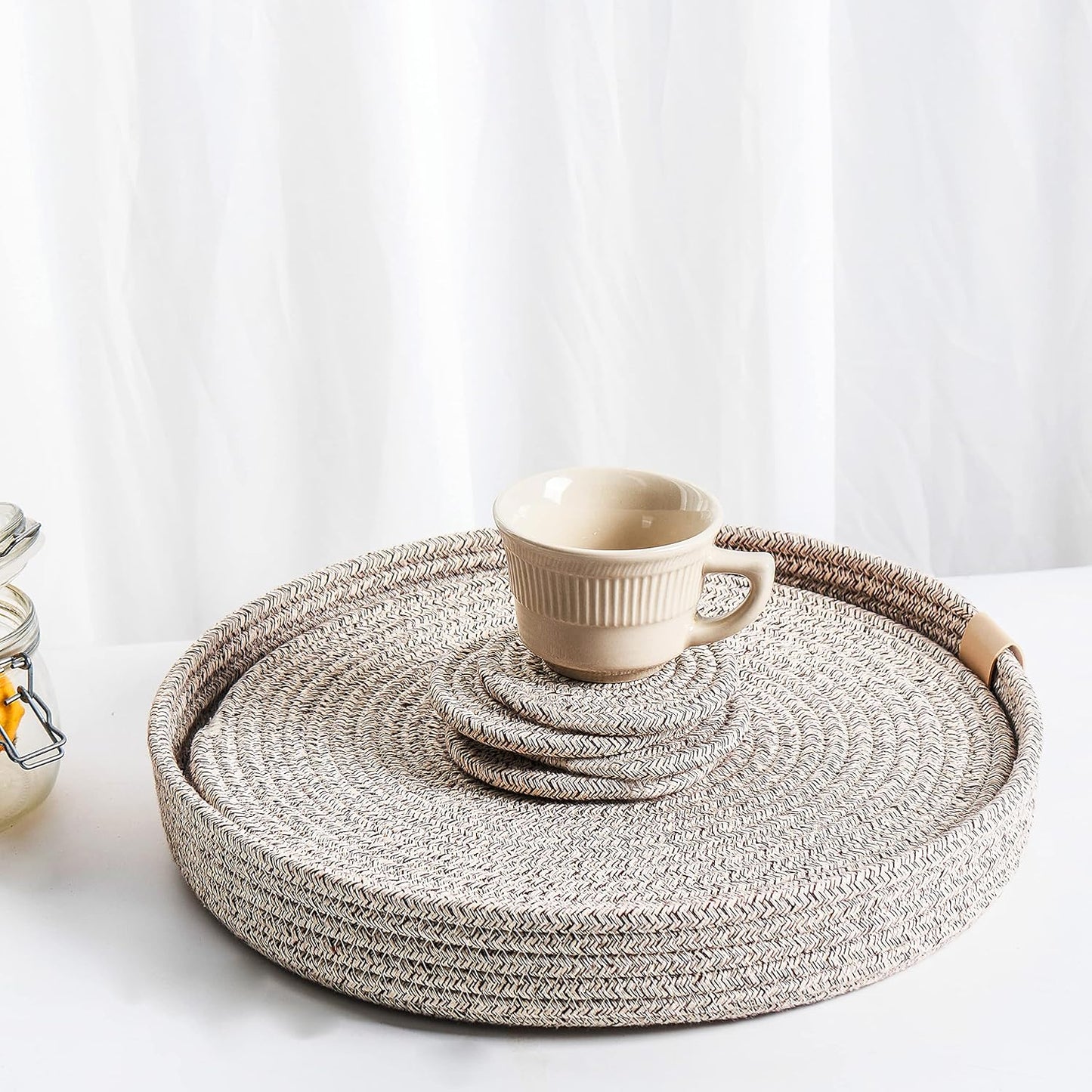 Round Placemats Set of 4 for Stylish Table Decor and Dining