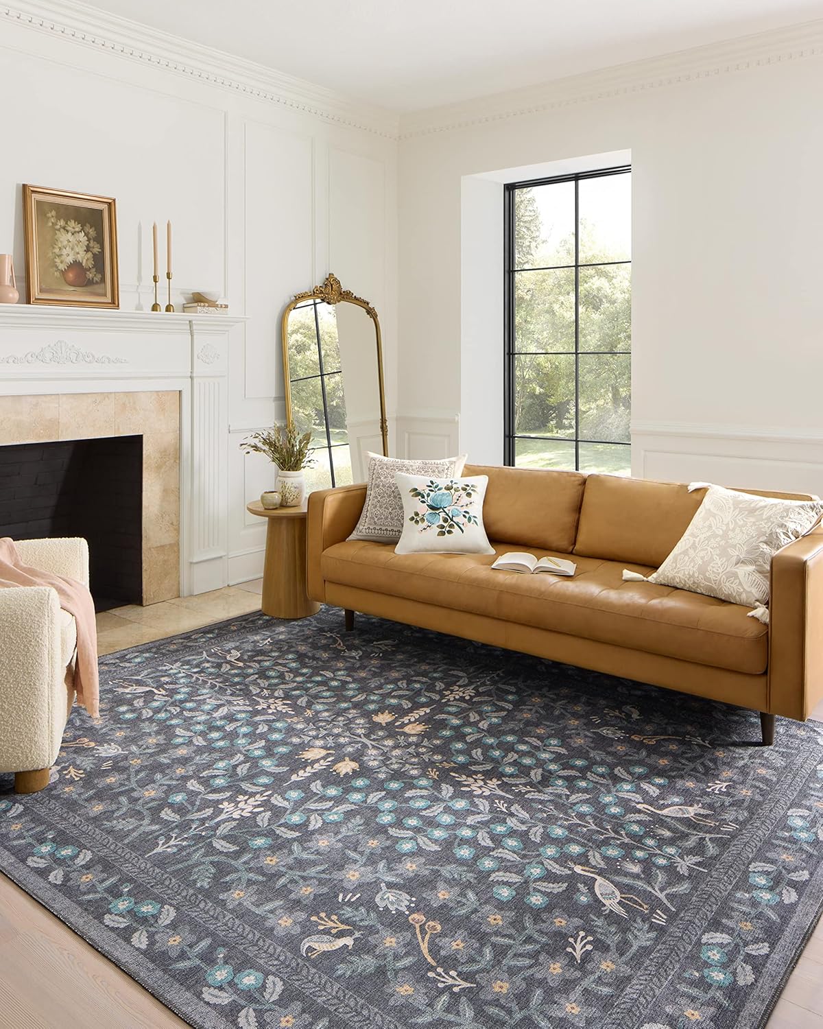 Rifle Paper Co. Maison Nightingale Runner Rug 2ft-6in x 9ft-6in