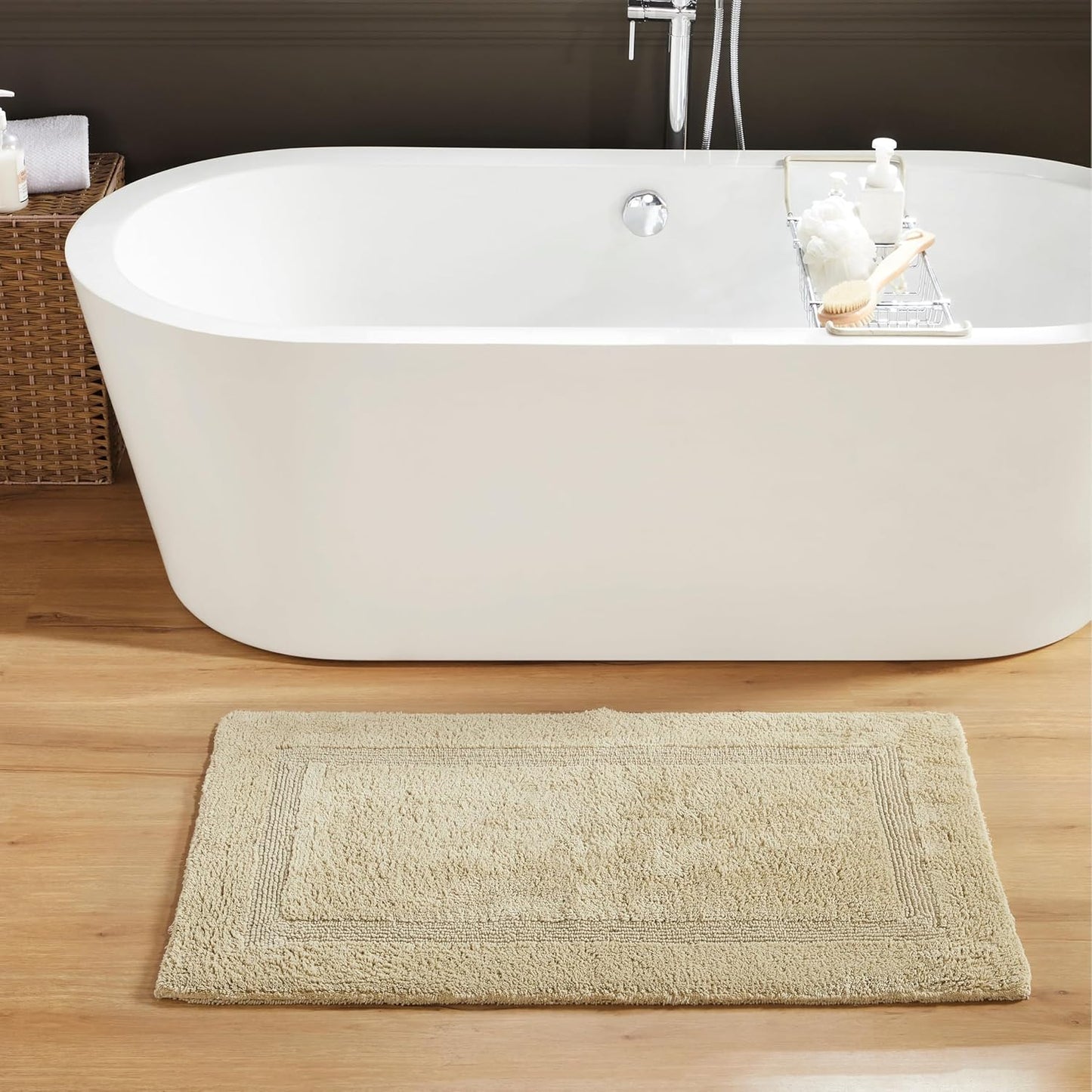 Luxury Bath Room Rug 24x40 Cotton Soft Tufted Mat for Comfort