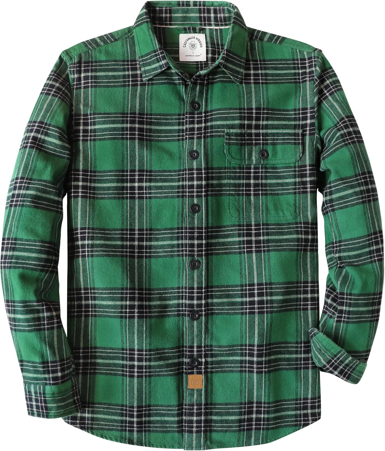 Dubinik Mens Flannel Shirts Long Sleeve Soft Cotton Casual Wear