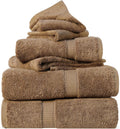 Superior Egyptian Cotton Pile 6 Piece Towel Set - Plush Luxury
