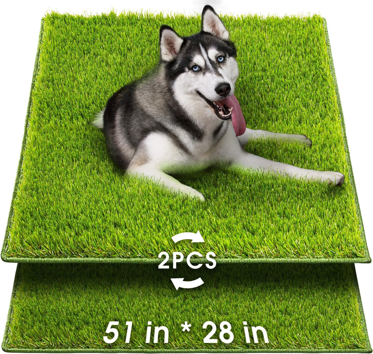 Hompet Artificial Grass for Dogs - Easy to Clean Potty Pad