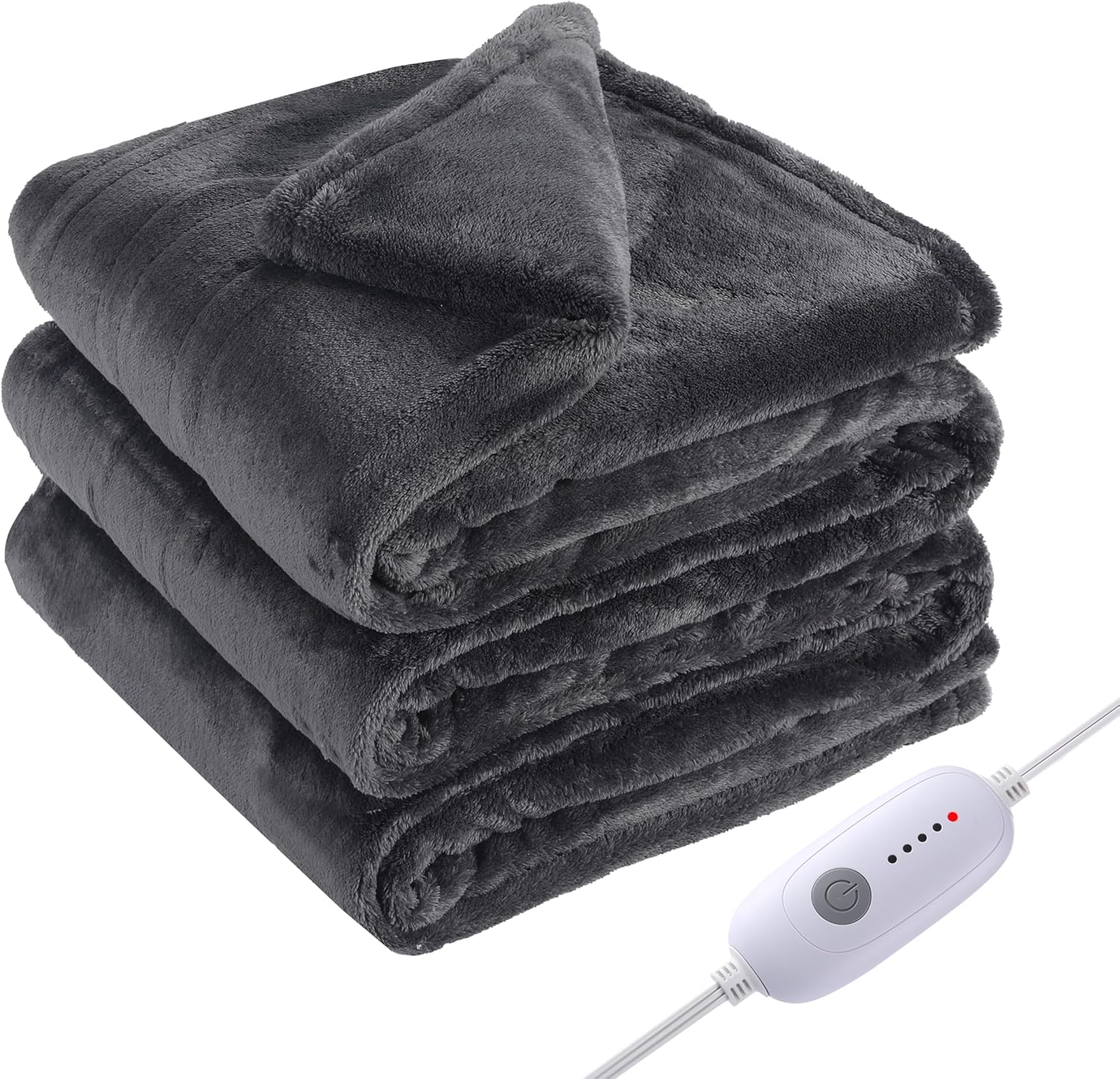 Electric Heated Blanket Full Size with 5 Heating Levels for Comfort