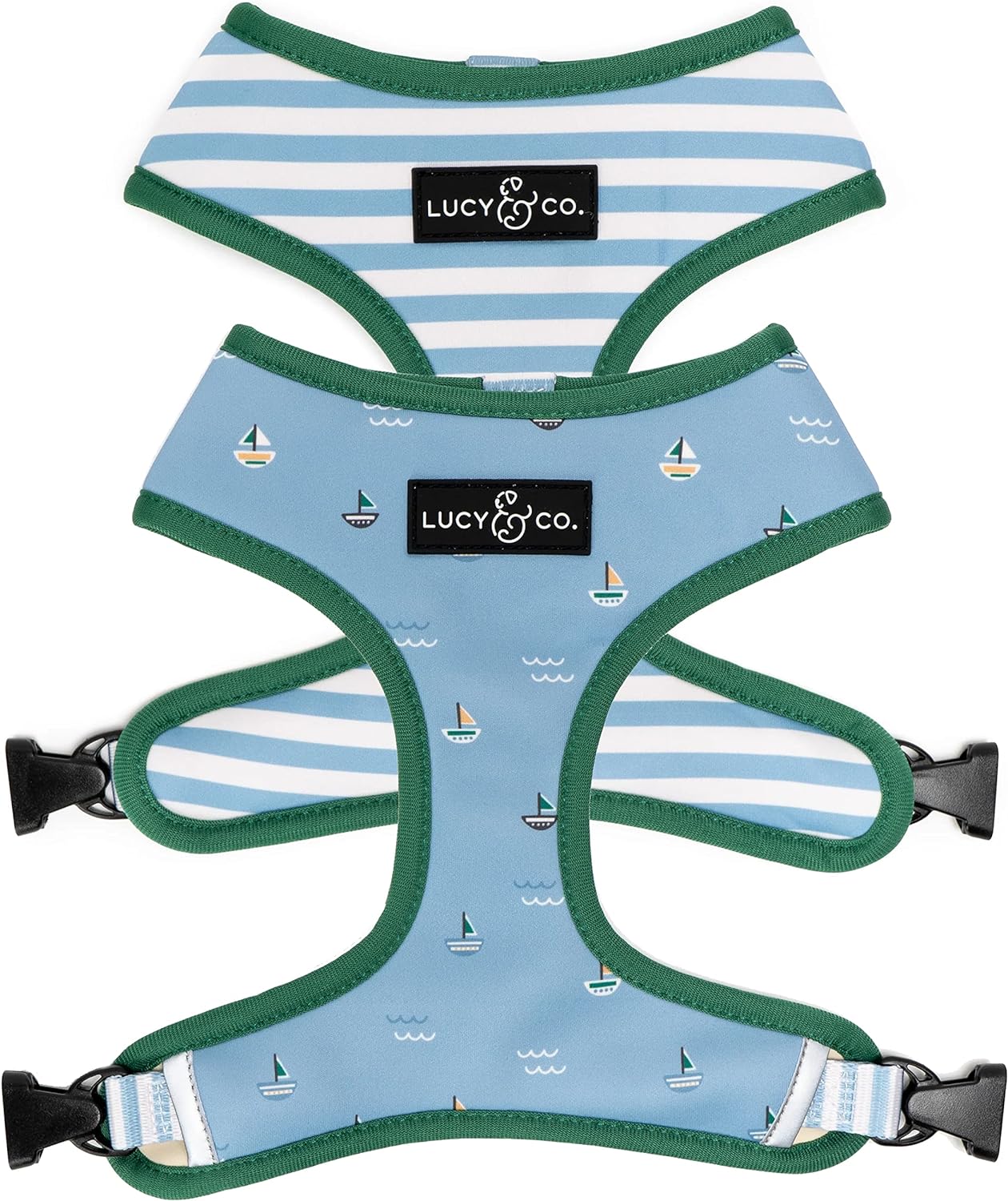 Set Sail Reversible Harness for Large Dogs - Stylish & Durable
