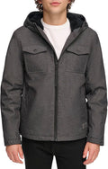 Levi's mens Soft Shell Two Pocket Hooded Trucker Jacket - Warm, Water