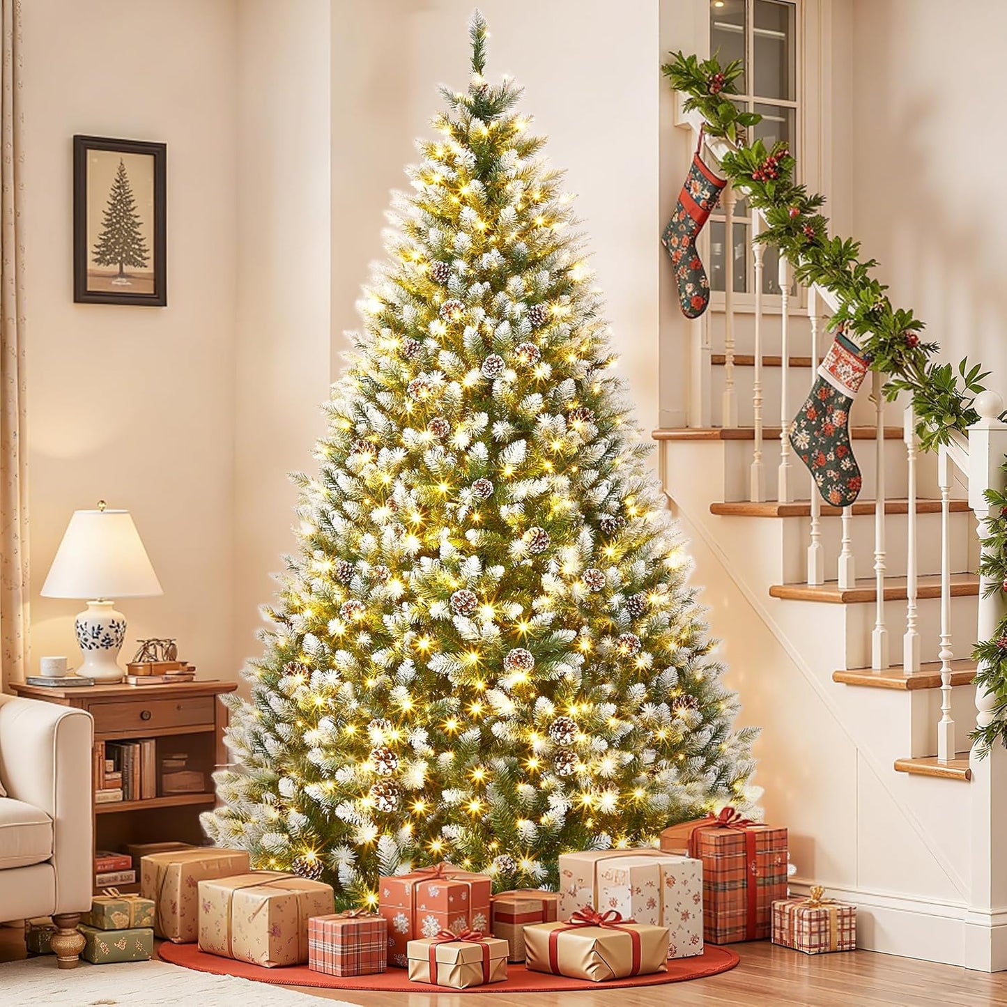 6FT Pre-Lit Artificial Christmas Tree for Festive Decor