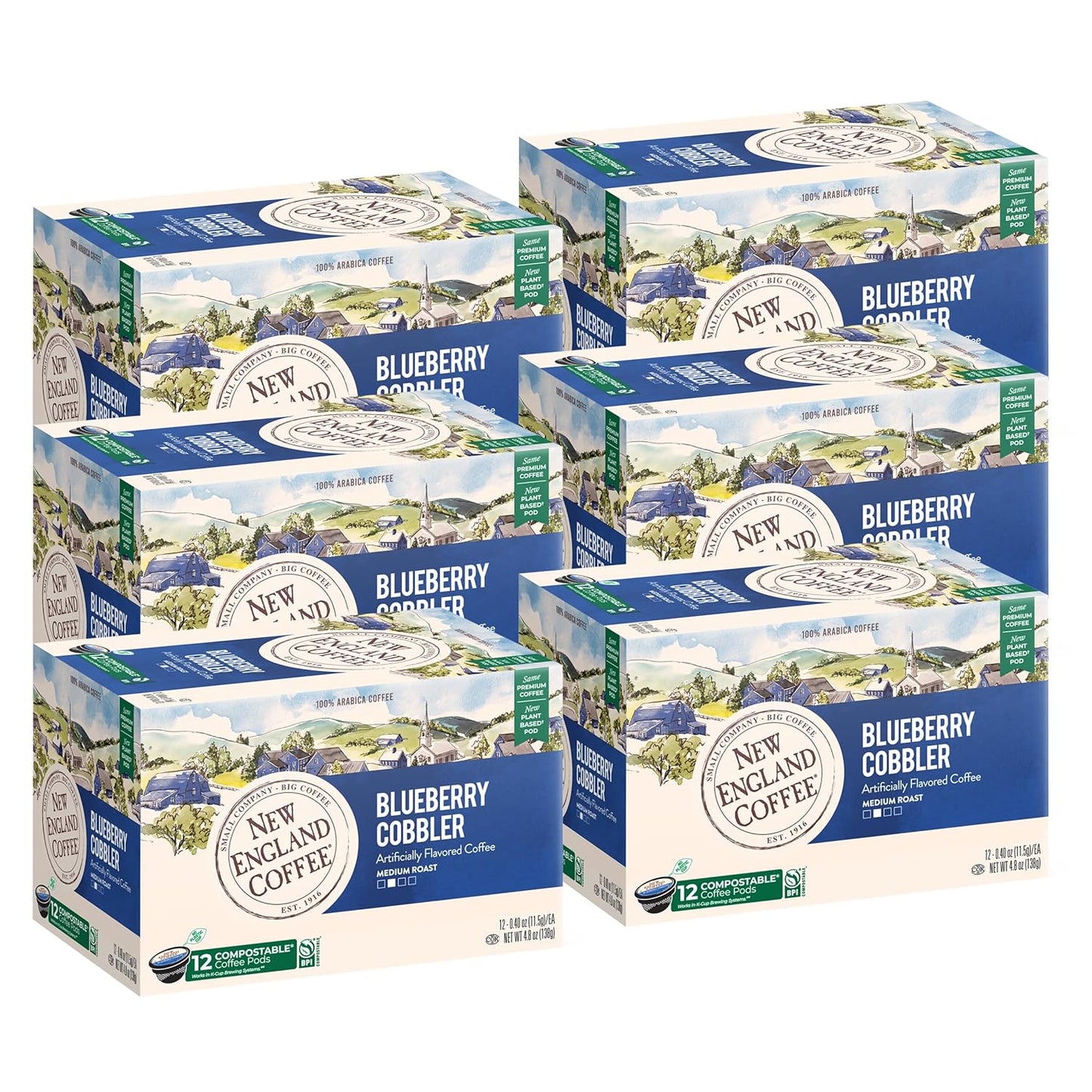 Blueberry Cobbler Medium Roast Single Serve Pods - 12ct Box