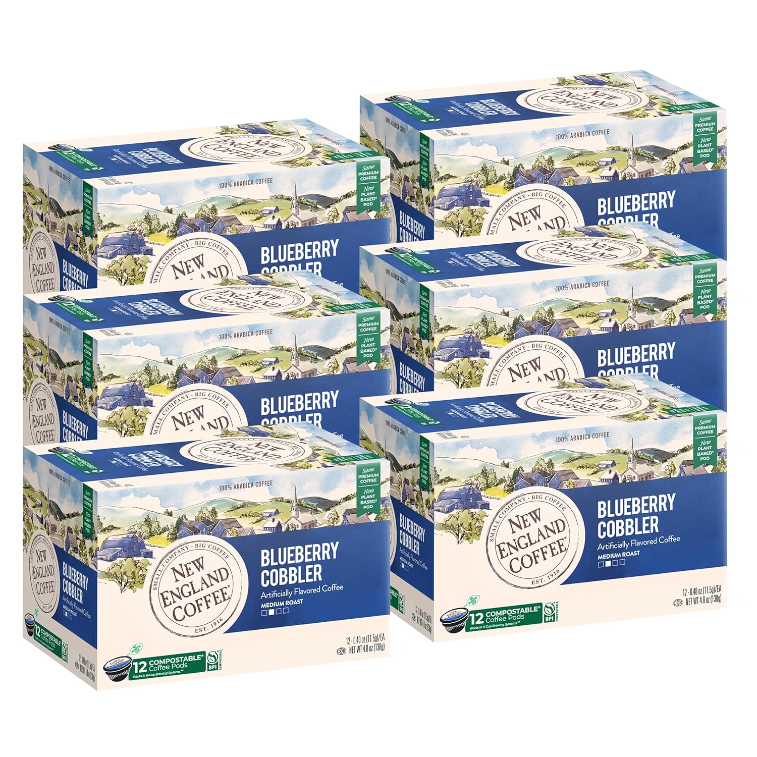 Blueberry Cobbler Medium Roast Single Serve Pods - 12ct Box