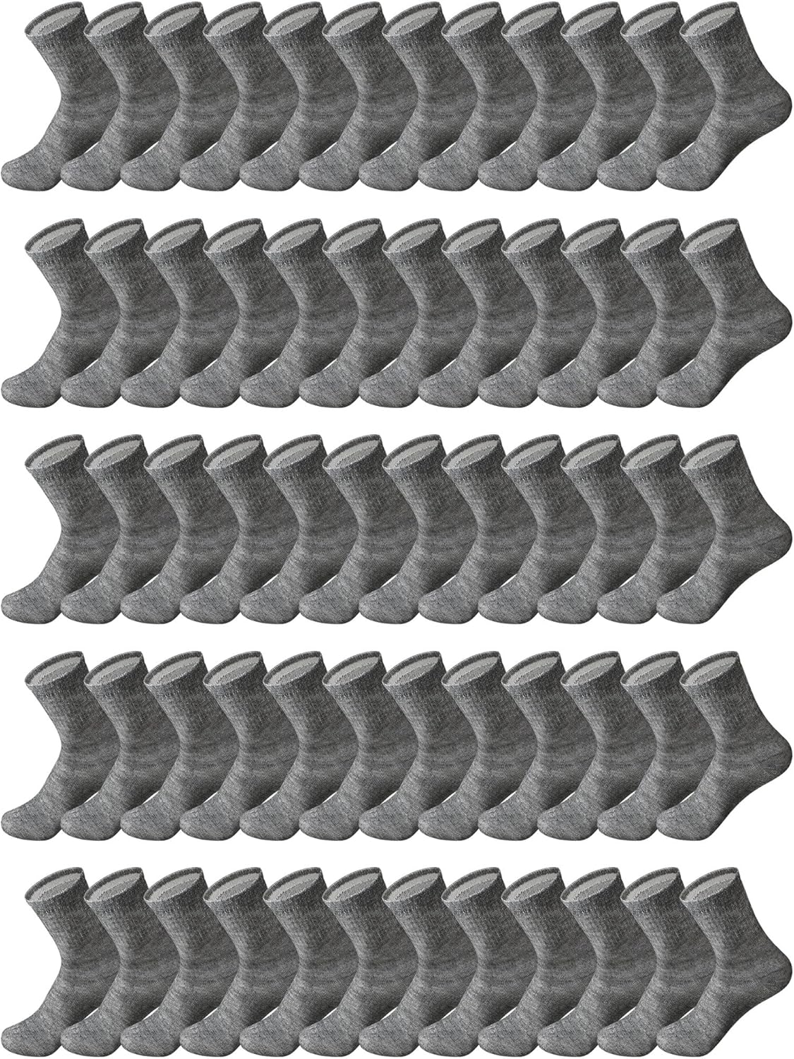 Bulk Mens Socks for Sports and Casual Wear - 100 Pairs